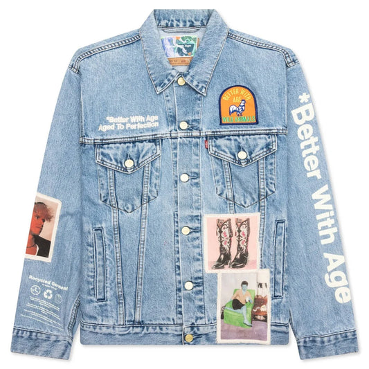 Better With Age Portrait Denim Jacket