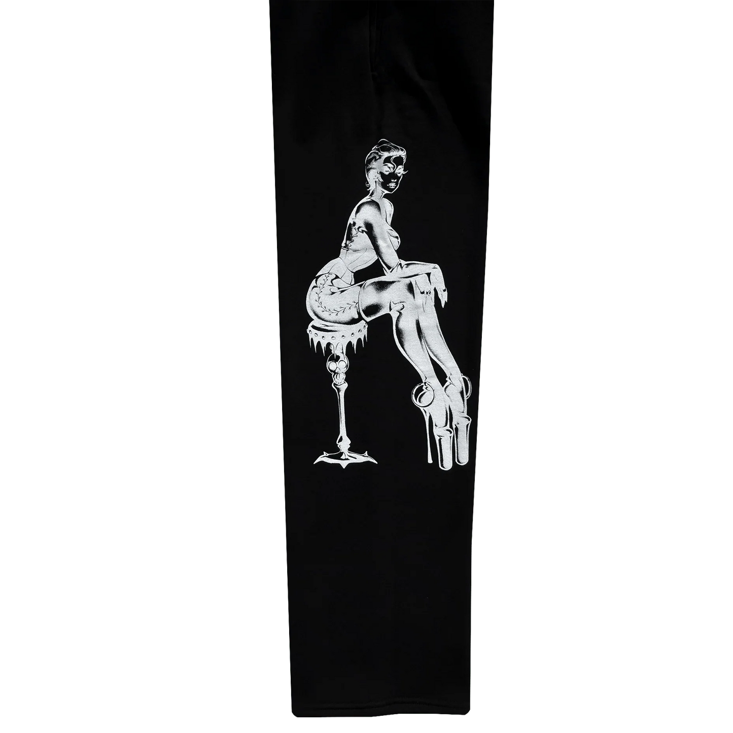Deadly Doll Skele Robot Sweatpants Black