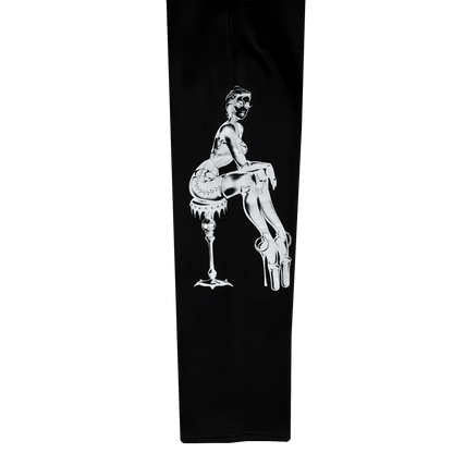 Deadly Doll Skele Robot Sweatpants Black