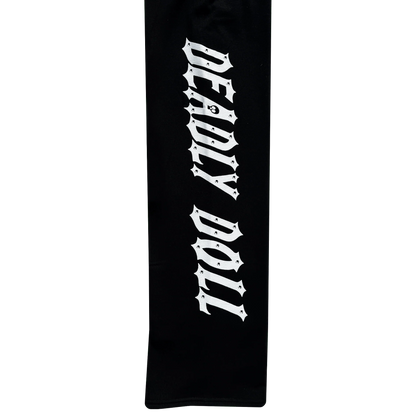 Deadly Doll Skele Robot Sweatpants Black