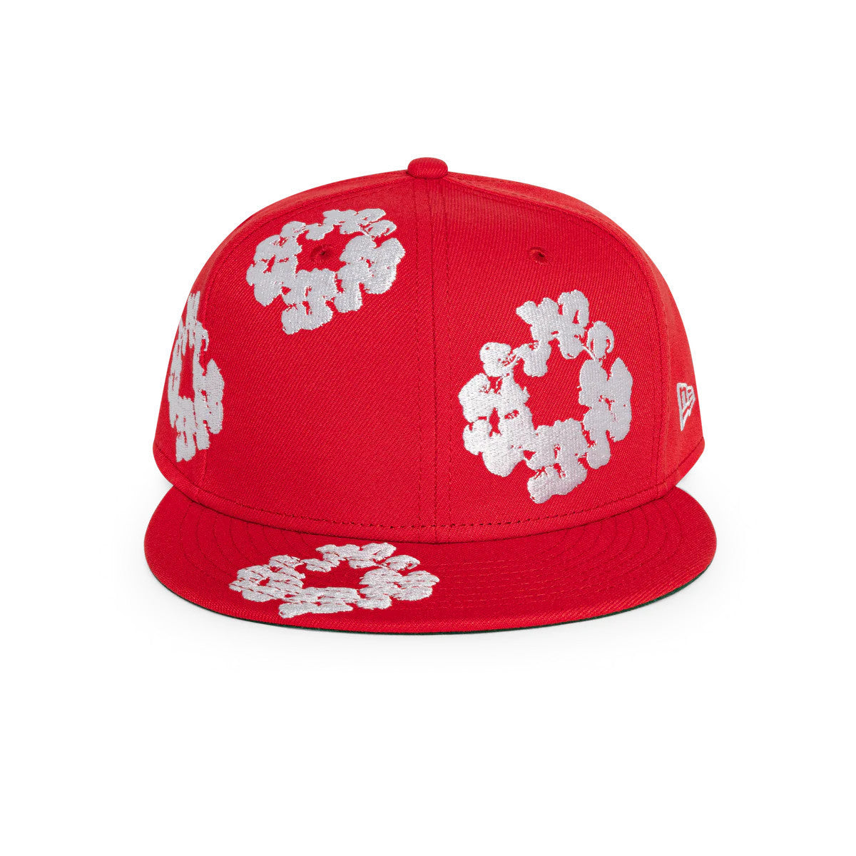 Denim Tears New Era Cotton Wreath 59/50 Cap Red