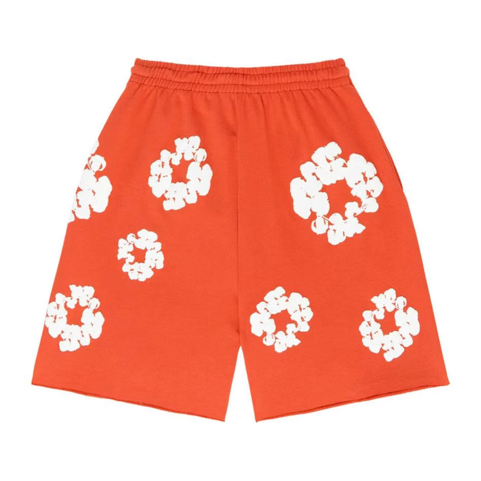 Denim Tears The Cotton Wreath Shorts Orange