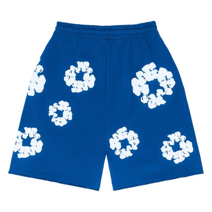 Denim Tears The Cotton Wreath Shorts Royal Blue