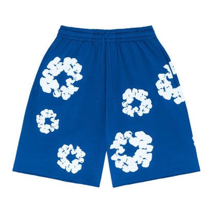 Denim Tears The Cotton Wreath Shorts Royal Blue