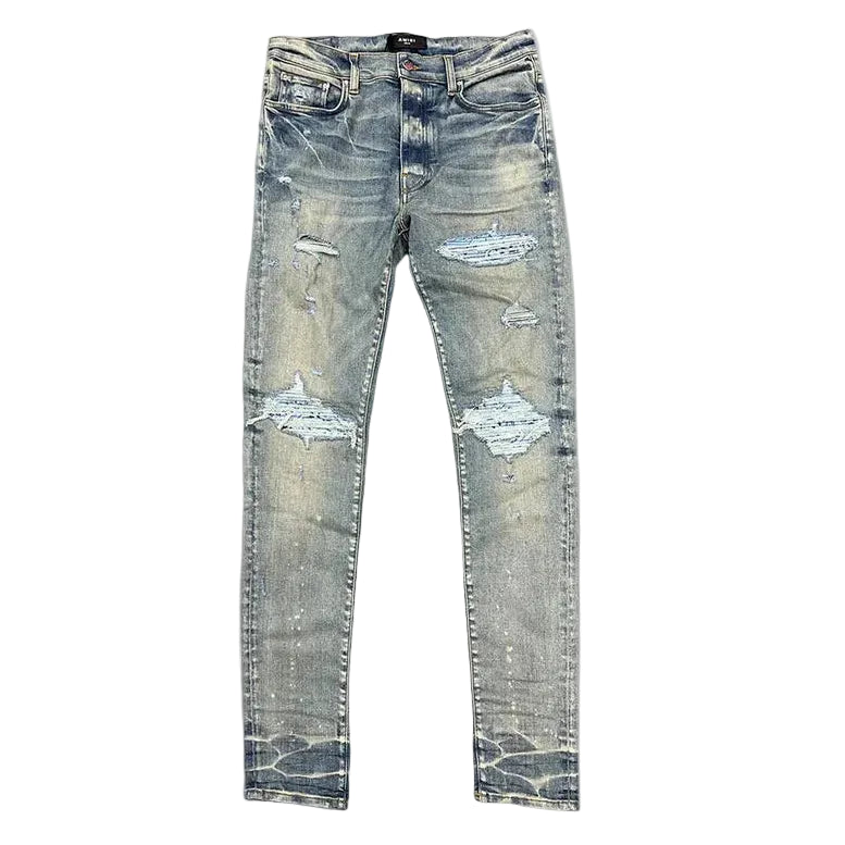 Amiri MX1 Blue Bandana Jeans Clay Indigo