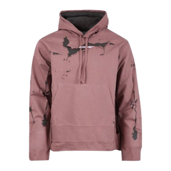 Diesel S-Macs-Hoodoff Hooded Sweatshirt Dusty Pink