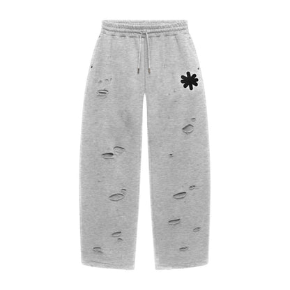 LOSTSHDWS DSTRY DBL Layer Logo Sweatpants Heather Grey