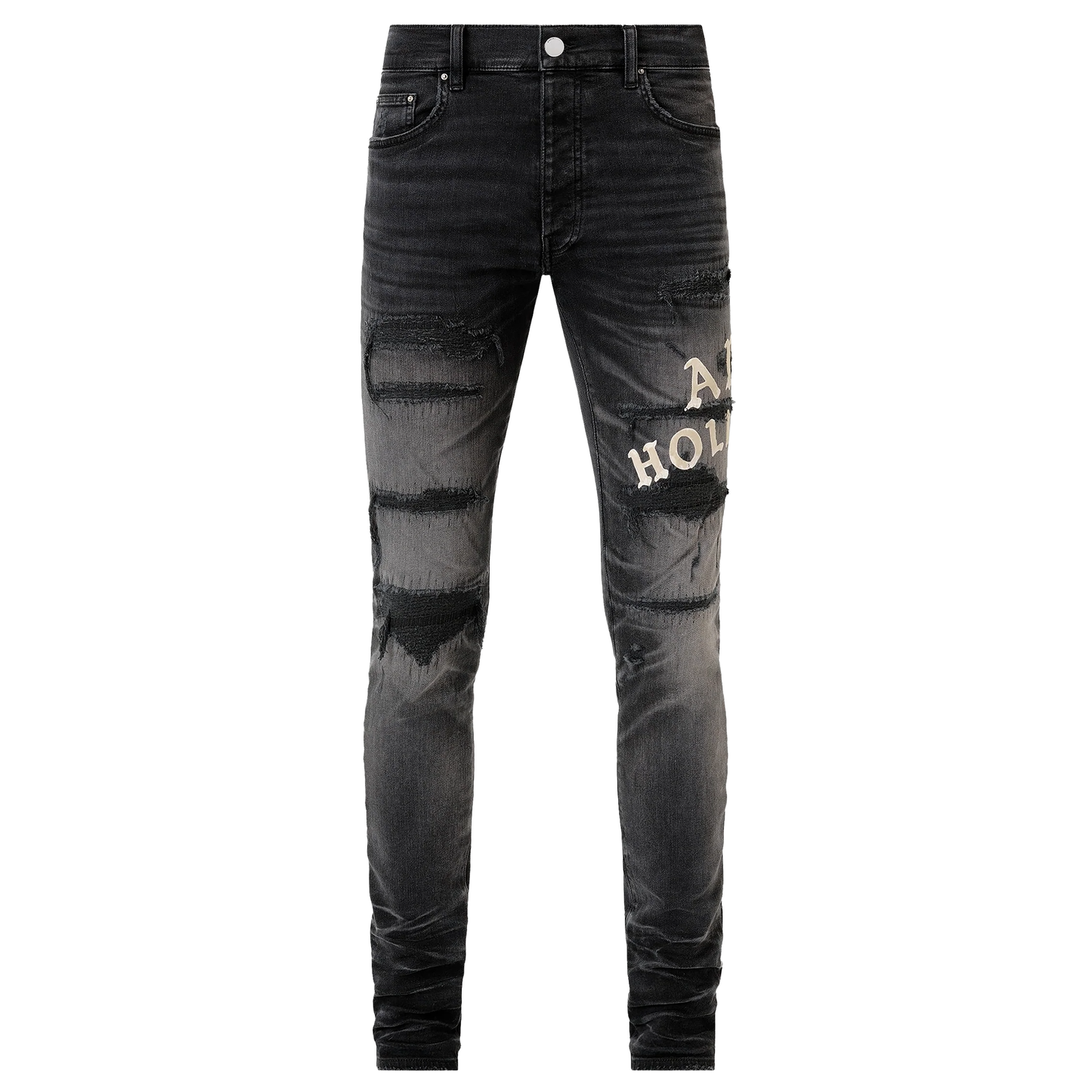 Amiri Hollywood Repaired Jean Faded Black
