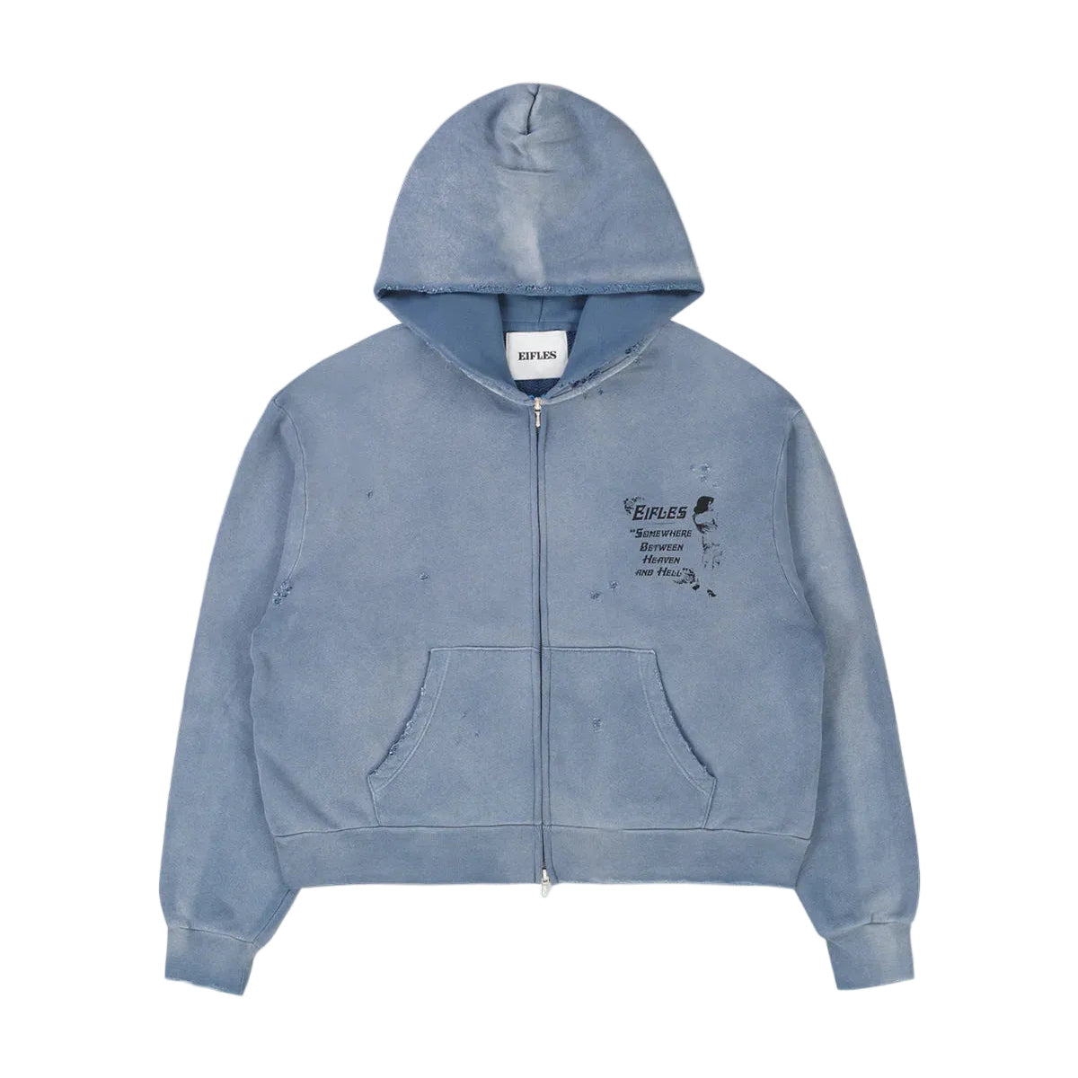 Eifles HH Zip Up Sweatshirt Vintage Blue
