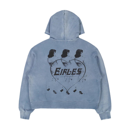 Eifles HH Zip Up Sweatshirt Vintage Blue