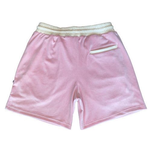 Endless Supply Velour Shorts Pink/Cream