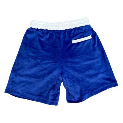 Endless Supply Velour Shorts Royal