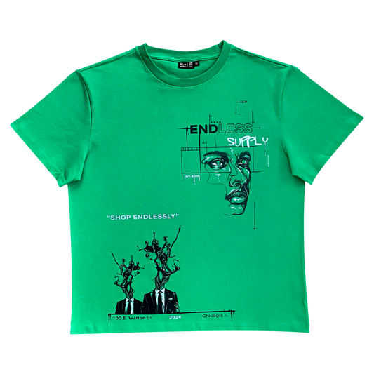 Endless Supply x inv.sion Gold Coast Exclusive Mindset Tee Green