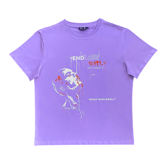 Endless Supply x inv.sion Gold Coast Exclusive Leisure Tee Light Purple (Friends & Family)