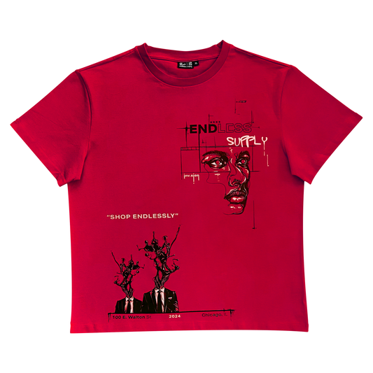 Endless Supply x inv.sion Gold Coast Exclusive Mindset Tee Red