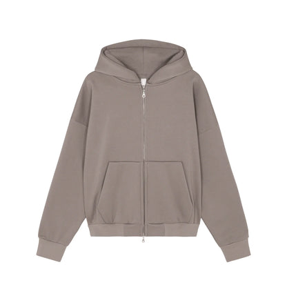 Wise + Foolish Zip Up Hoodie Dove