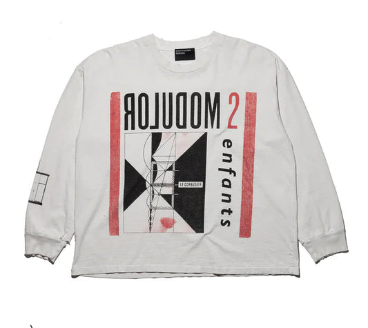 Enfants Riches Déprimes Modular LS T-Shirt Vintage White