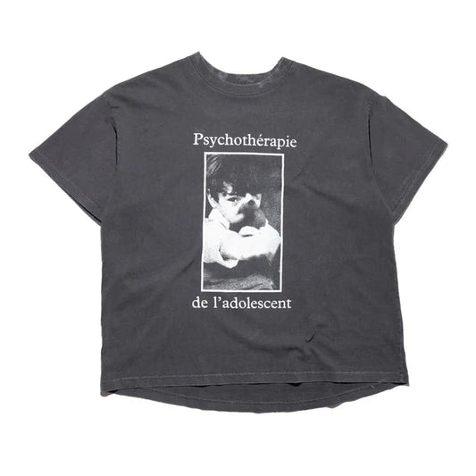 Enfants Riches Déprimes Psychothérapie de L'Adolescent T-Shirt Faded Black