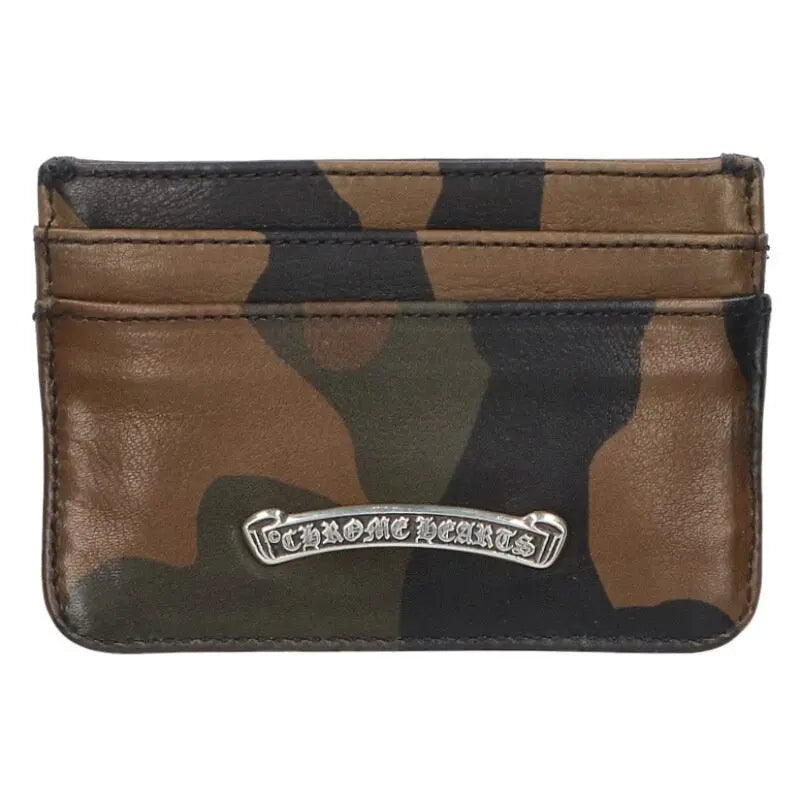 Chrome Hearts Double-Sided Leather Card Case Camouflage