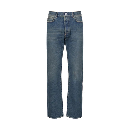 Dior Homme Logo Patch Straight Leg Jeans