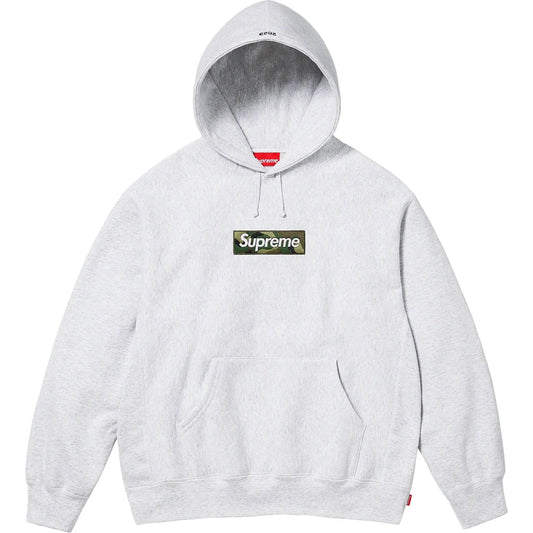 Supreme Box Logo Hooded Sweatshirt (FW23) Ash Grey