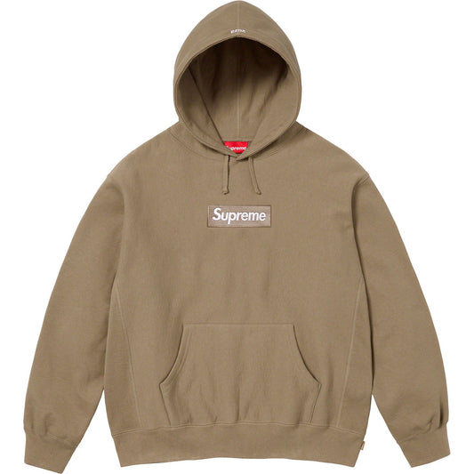 Supreme Box Logo Hooded Sweatshirt (FW23) Dark Sand