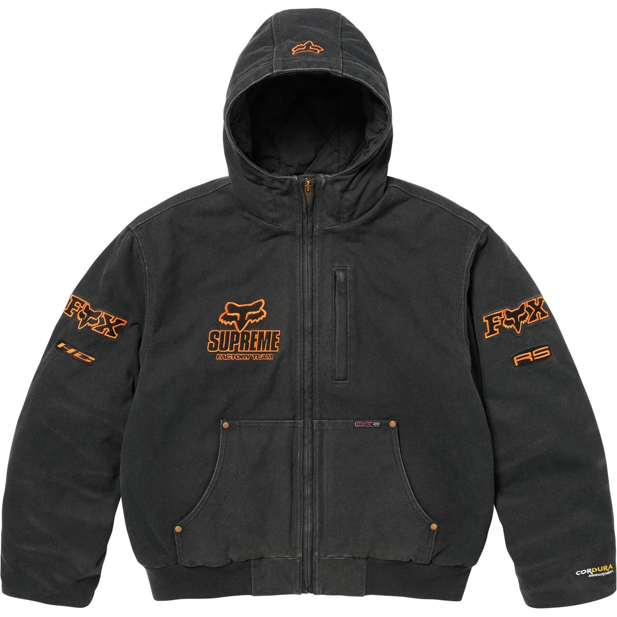 Supreme®/Fox Racing® Hooded Work Jacket Black