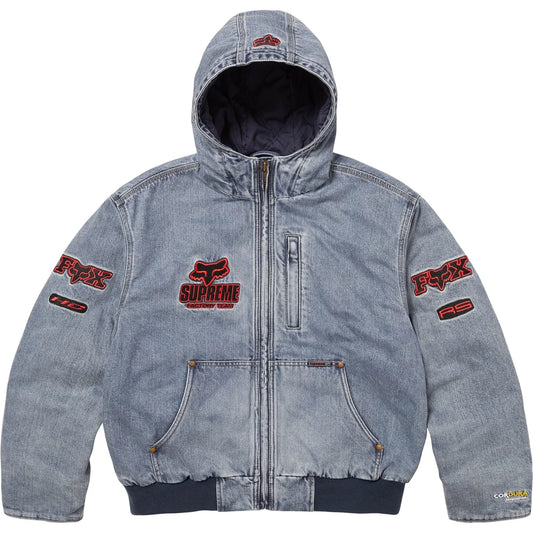 Supreme®/Fox Racing® Hooded Work Jacket Denim