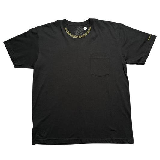 Chrome Hearts Neck Logo T-Shirt Black/Army Green