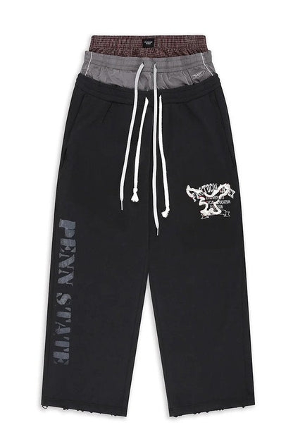 Protocol Index Retro 3 Layered Sweatpants Black