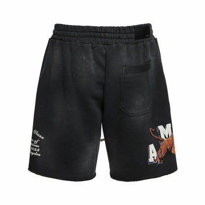 AMIRI Vintage Tiger Sweat Shorts Black