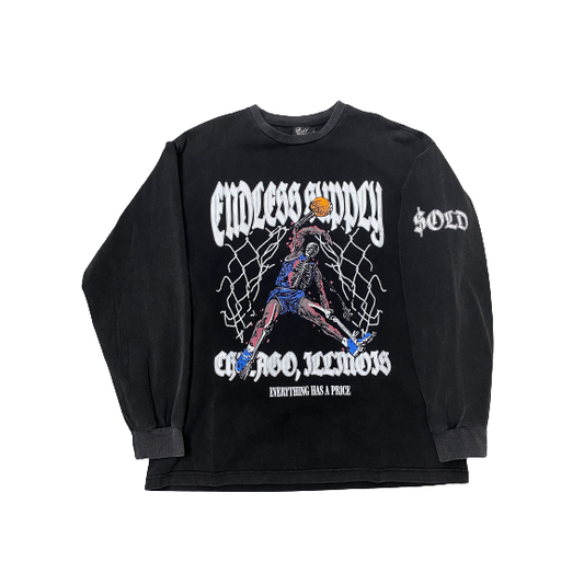 Endless Supply Dead Dunk L/S T-Shirt Black