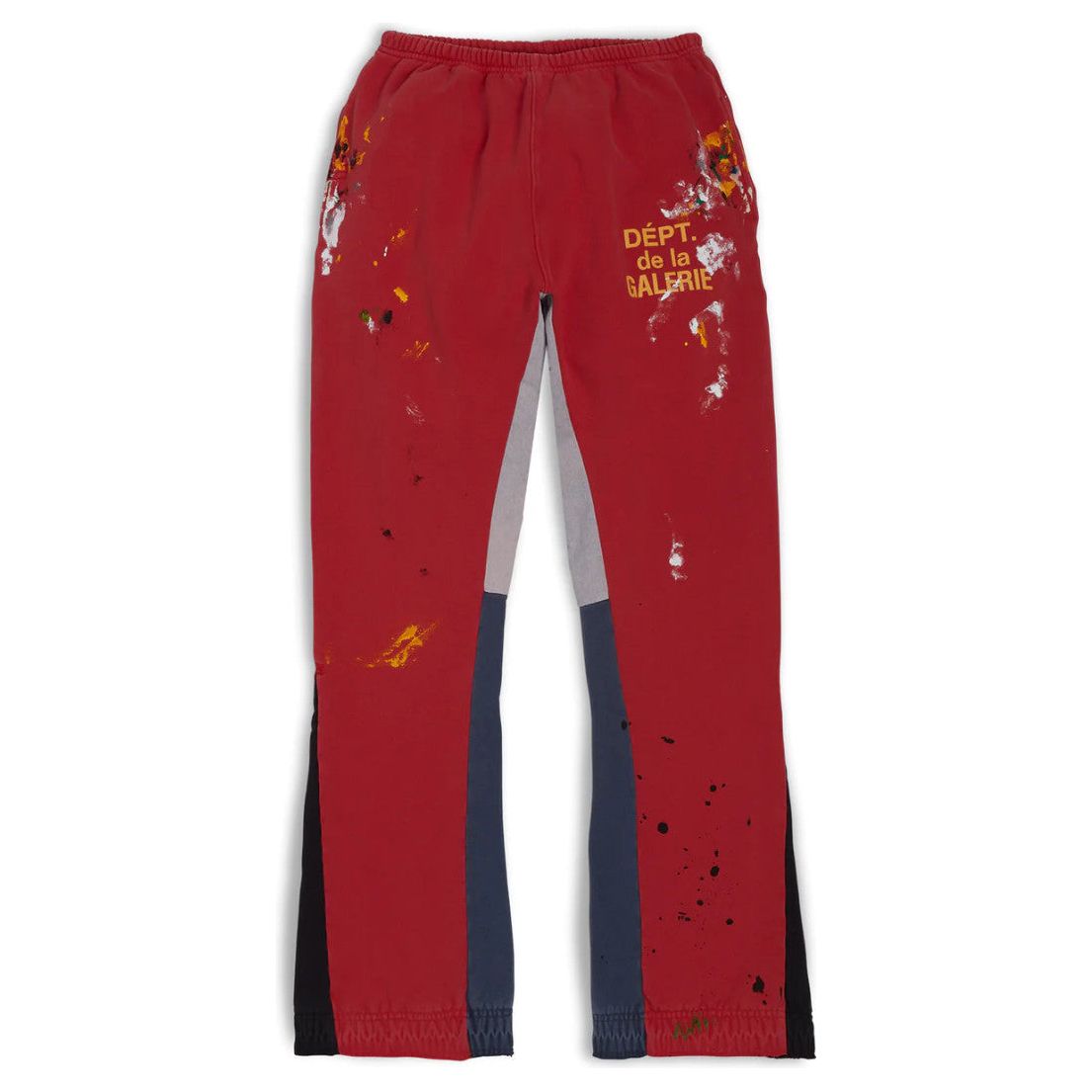 Gallery Dept. French Logo Painted Flare Sweatpants Red