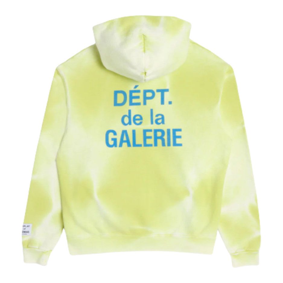 Gallery Dept. French Logo Zip-Up Hoodie Lime Green