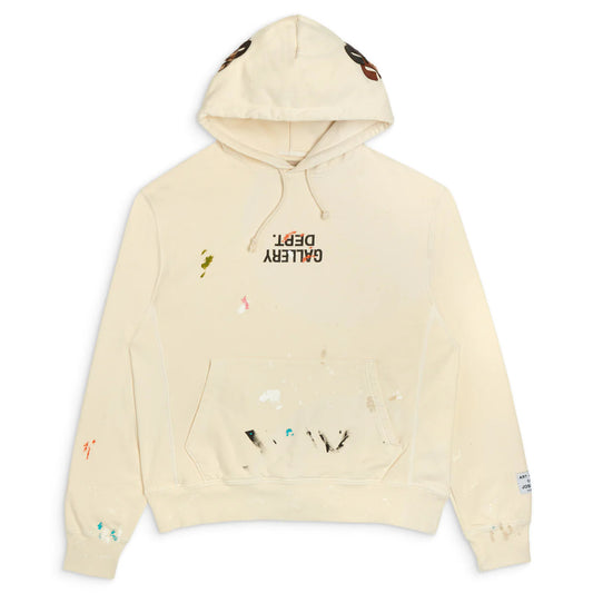 Gallery Dept. Painted G-Patch F***** Up Logo Hoodie Cream