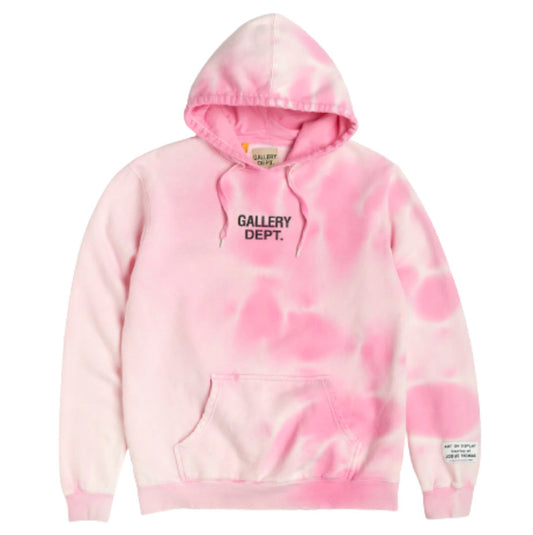 Gallery Dept. Sunfaded Center Logo Hoodie Pink