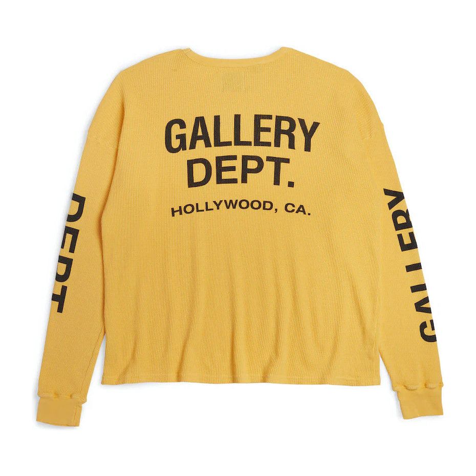 Gallery Dept. Thermal L/S T-Shirt Yellow