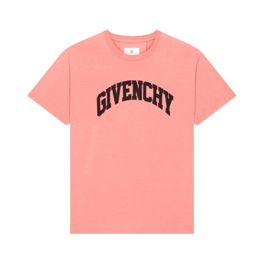 Givenchy Oversized Fit Logo T-Shirt Coral Pink