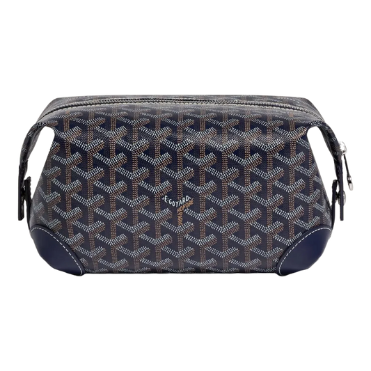 Goyard Bowling 25 Toiletry Bag Navy Blue