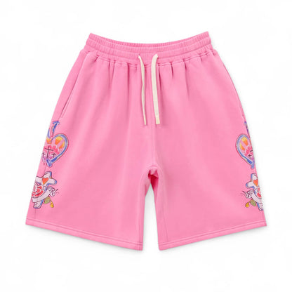 We Are Righteous Risen King Shorts Pink