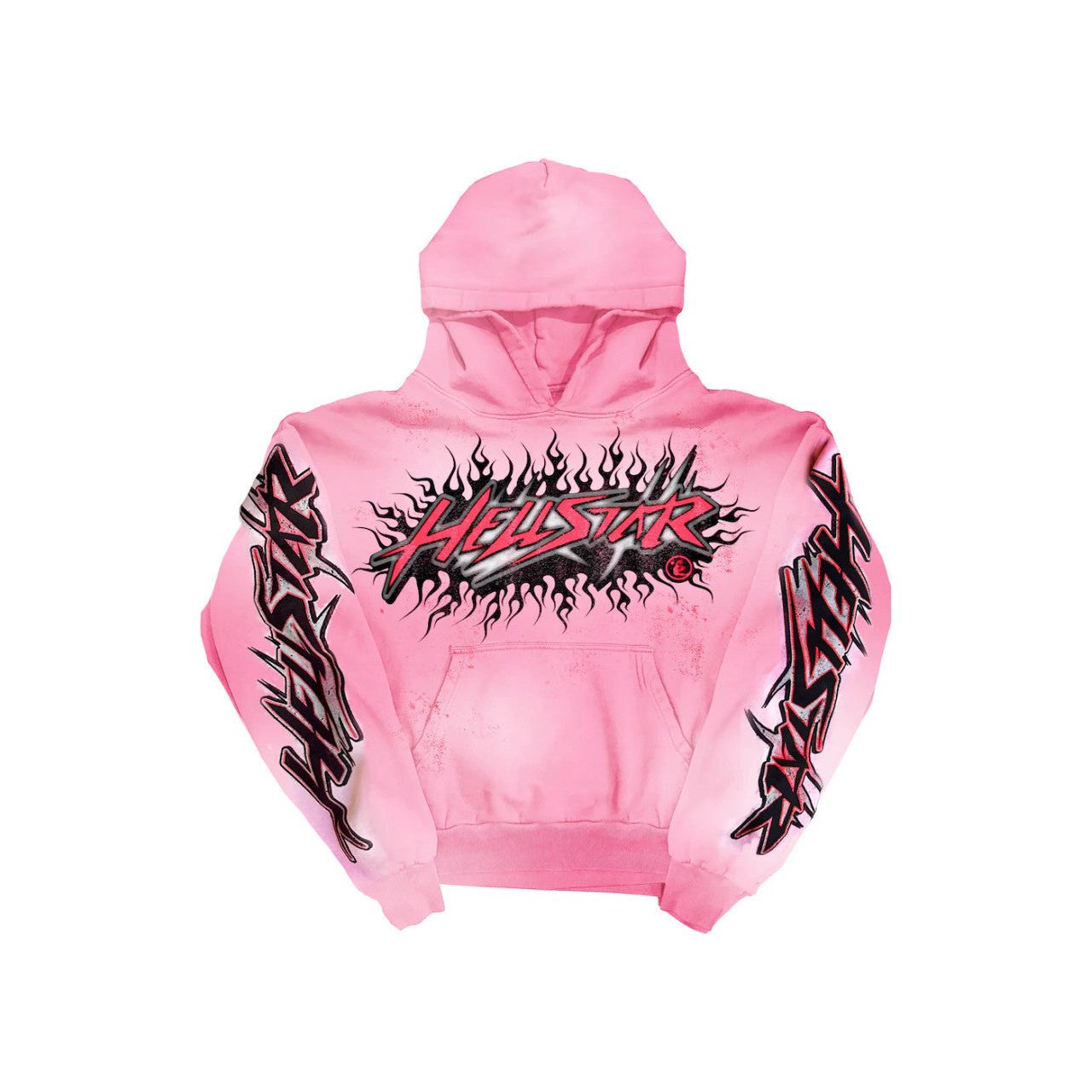 Hellstar Brainwashed Without Brain Hoodie Pink