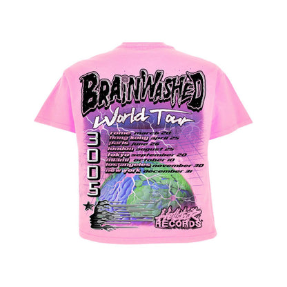 Hellstar Brainwashed World Tour T-Shirt Pink