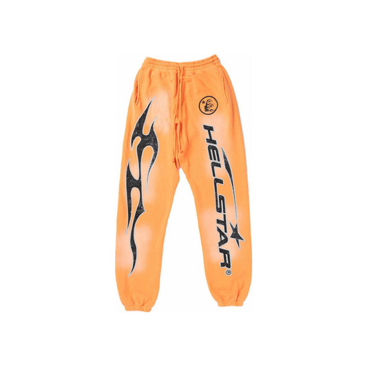 Hellstar Fire Sweatpants Orange Dye