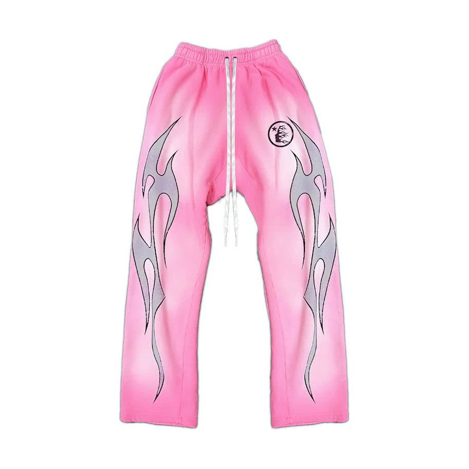 Hellstar Flame Sweatpants Pink