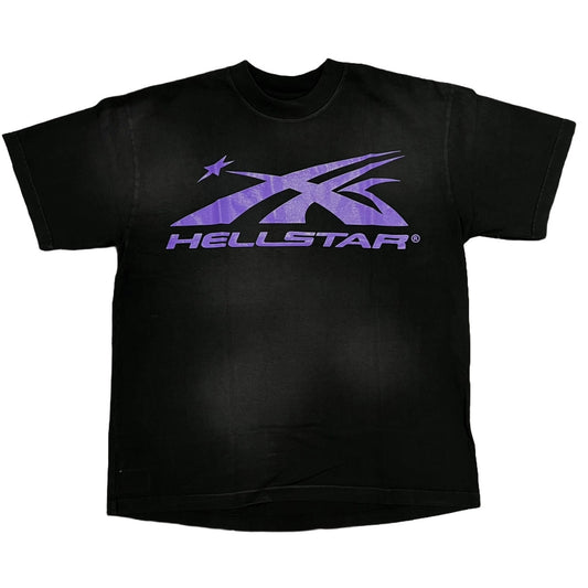 Hellstar Gel Sport Logo T-Shirt Black/Purple