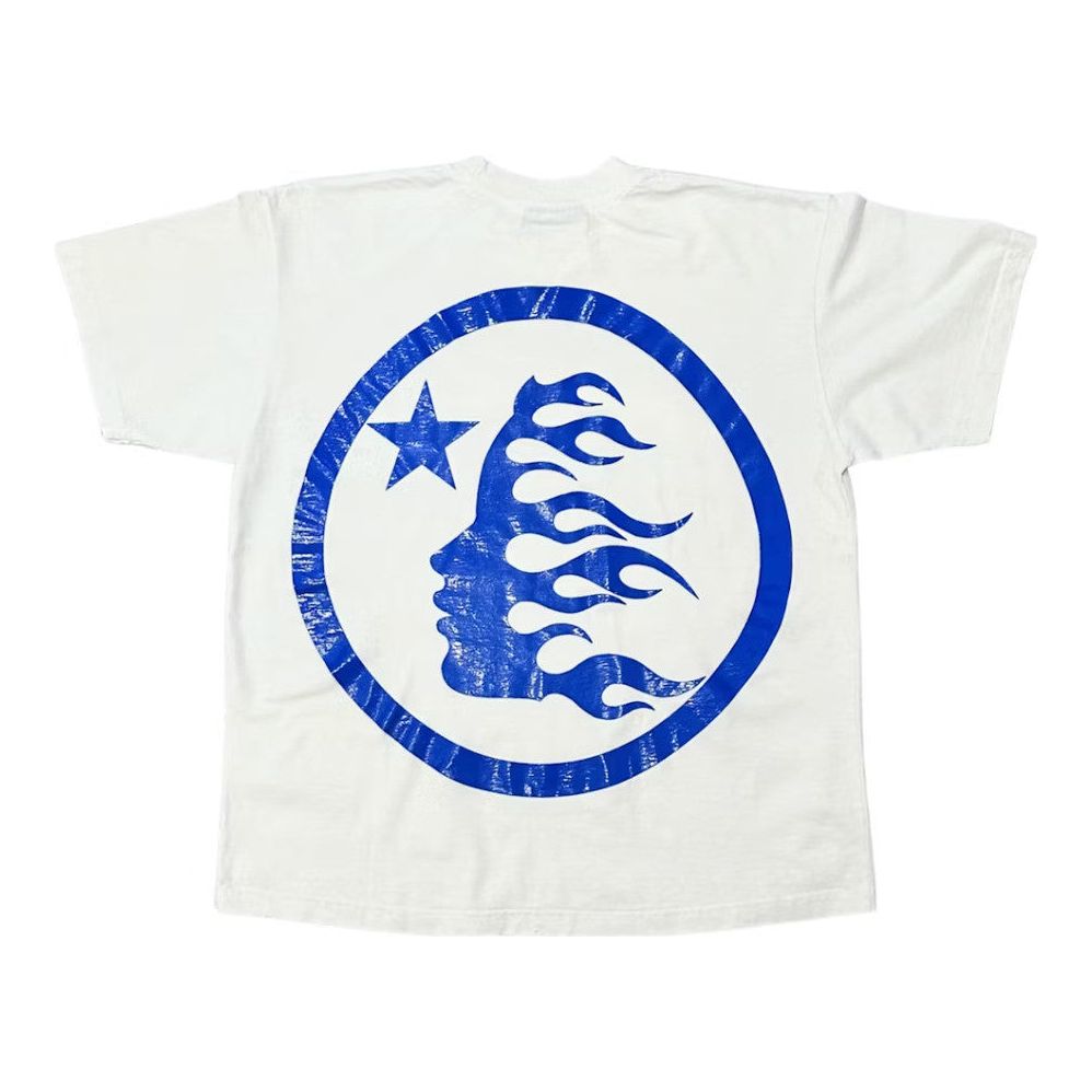 Hellstar Gel Sport Logo T-Shirt White/Blue