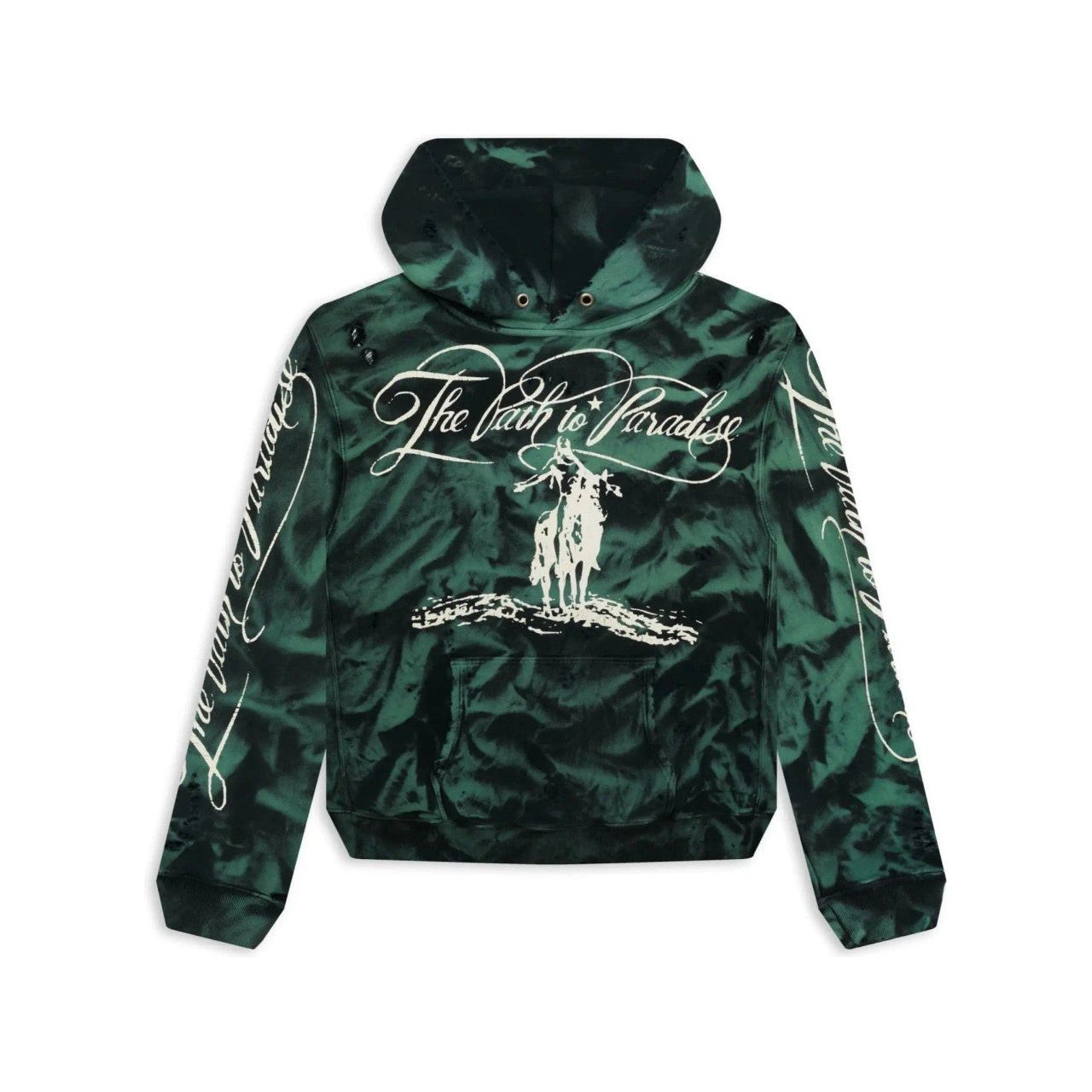 Hellstar Marble Paradise Hoodie Green