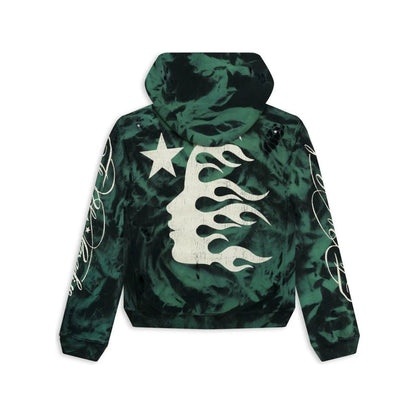 Hellstar Marble Paradise Hoodie Green