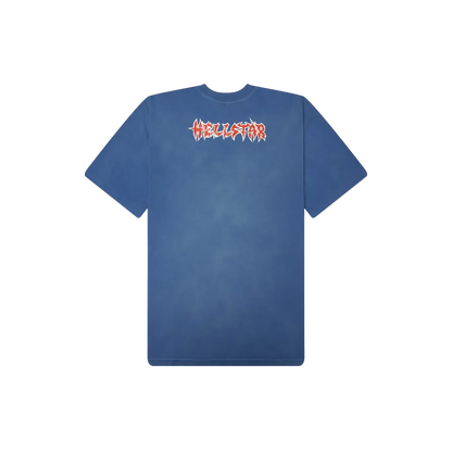 Hellstar Metal Logo T-Shirt Blue