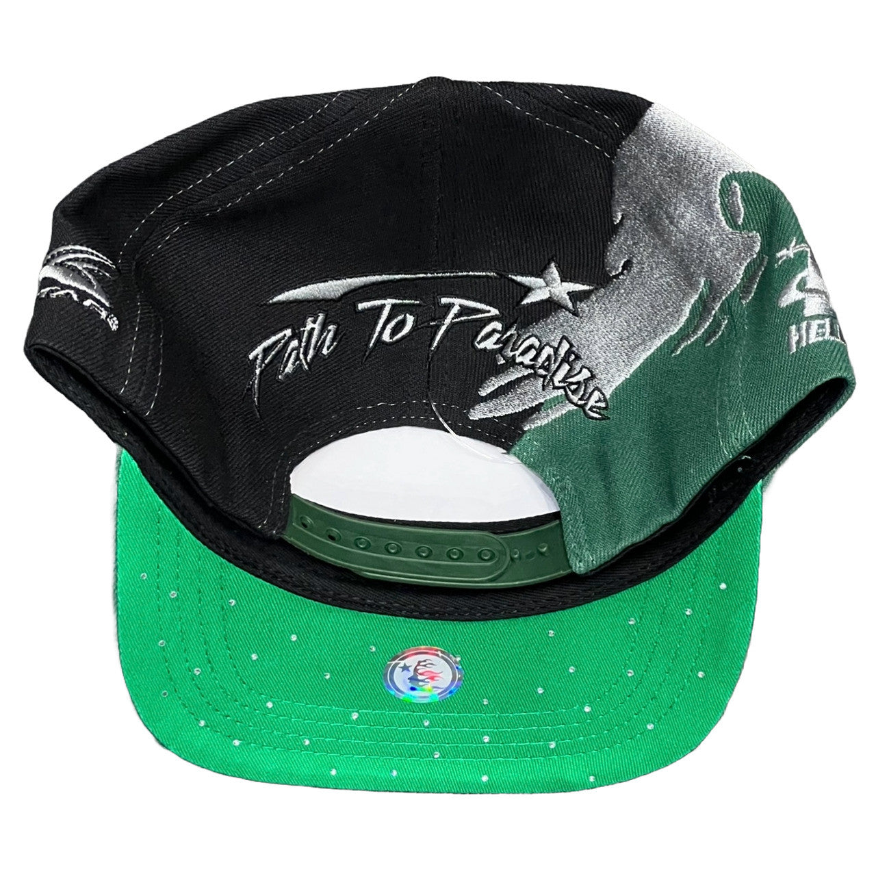 Hellstar Paintbrush Snapback Hat Black/Green